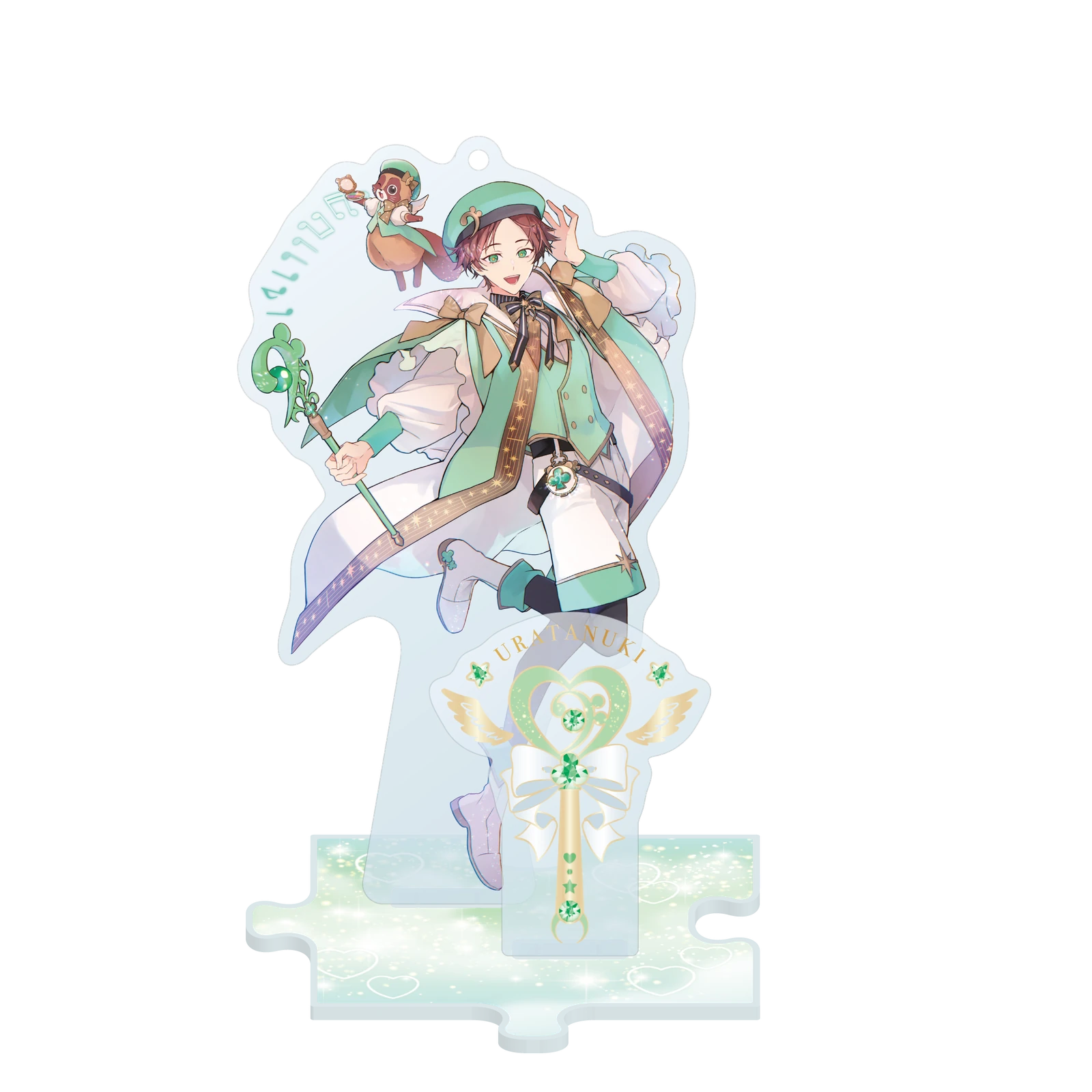 アクリルスタンド【うらたぬき】 組み立てイメージ