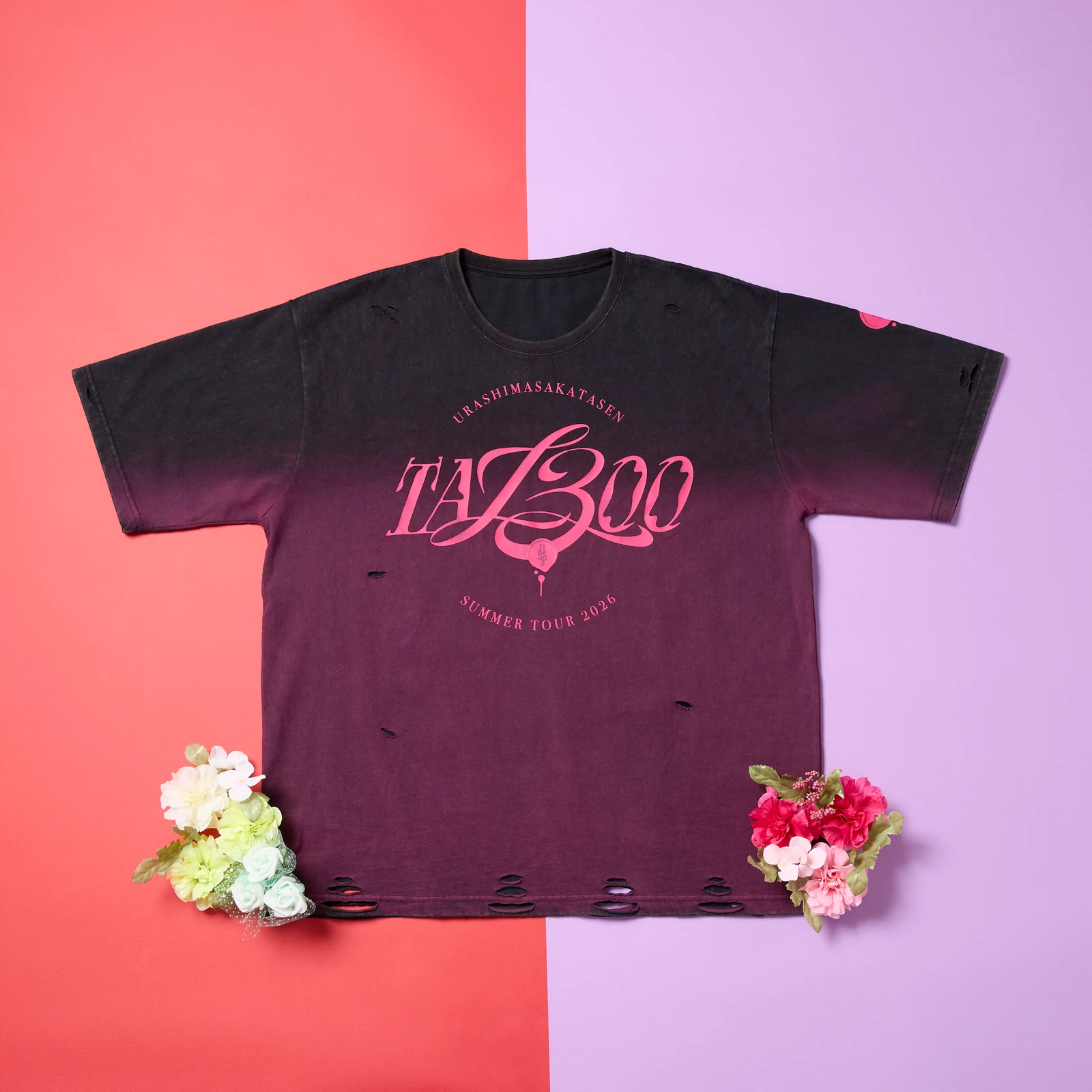 ダメージTシャツ（黒）